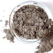 Smoke - Brown with Silver Vegan Mineral Eyeshadow - Handcrafted Makeup